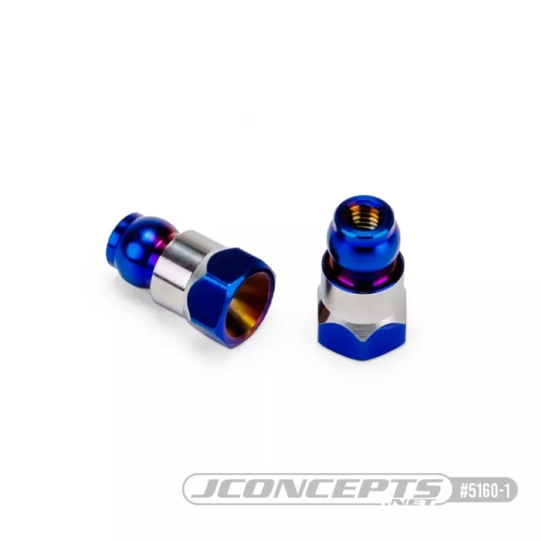 JCO5160-1 Burnt Blue RC10B7 | RC10B7D Fin Titanium Rear Stand-off – 10mm (J Concepts)