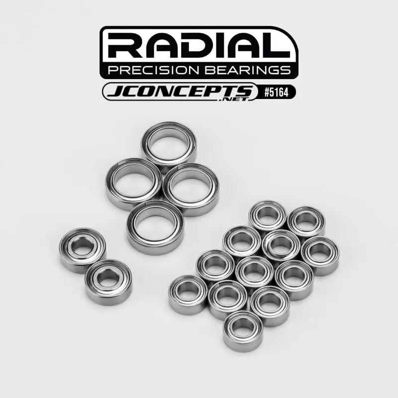 JCO5164 RC10B7 Radial Ceramic “Primary” Bearing Set, 18pc (J Concepts)