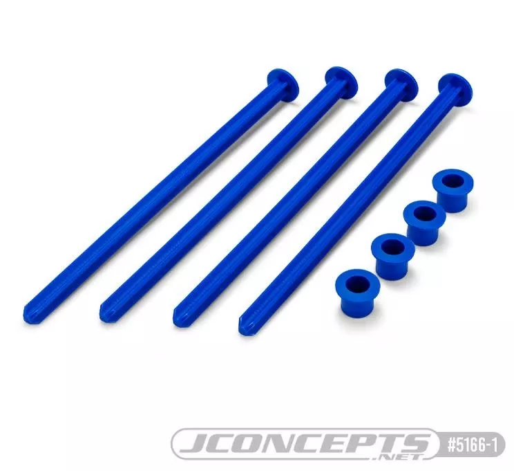 JCO5166-1 Blue 1/8th Truck Off-Road Tire Stick, Holds 4 Mounted Tires (4) (J Concepts)