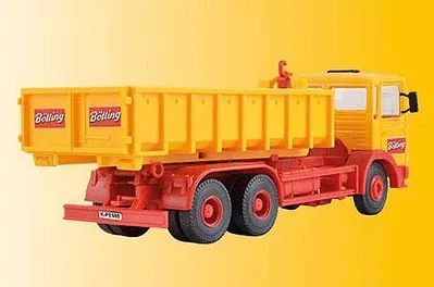 Kibri 14121 HO Scale Bolling Skip Loader Truck – Kit — Yellow, Red