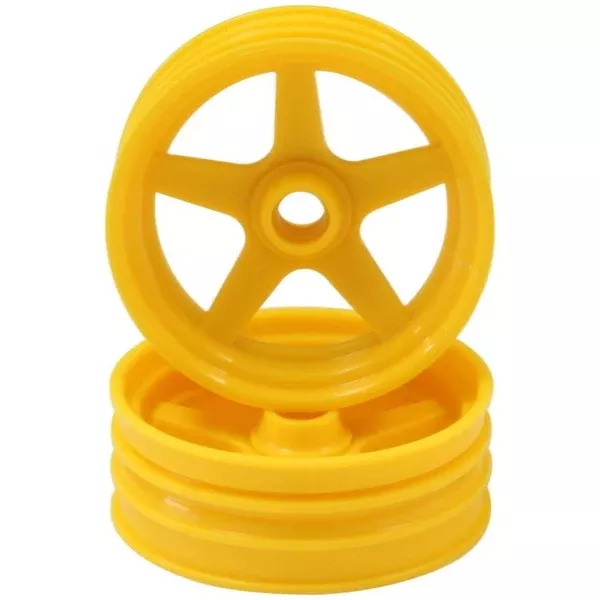 Kyosho SCH003Y Front Wheel Yellow (2)