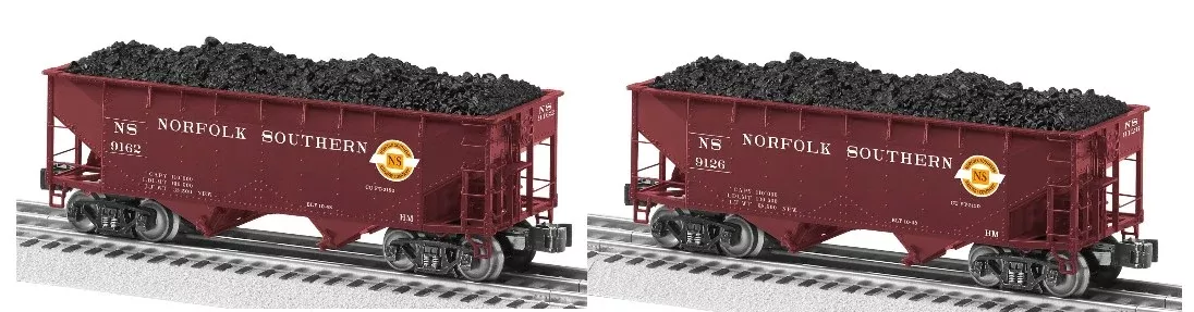 Lionel 2226060 Norfolk Southern NS Die-cast AAR 2-Bay Hopper 2-Pack O SCALE NEW