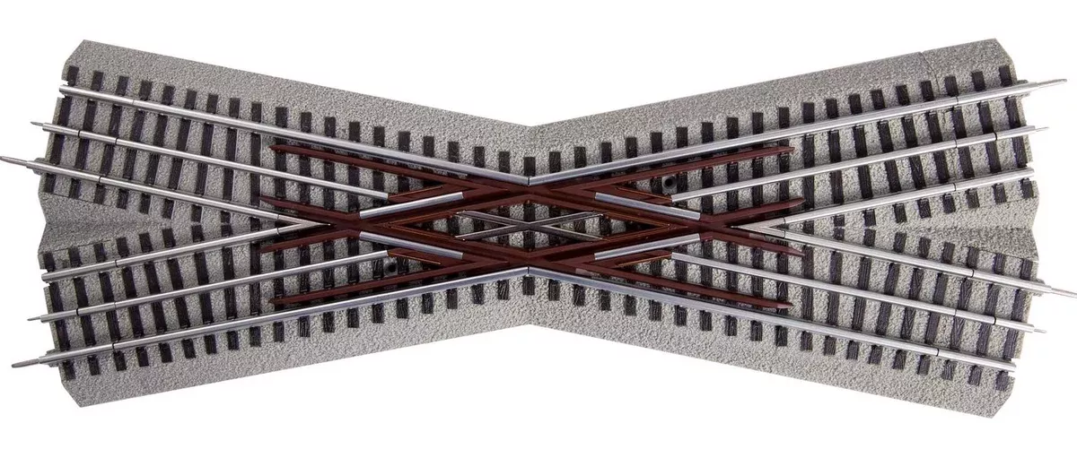 Lionel 6-12050 FasTrack 22 1/2-Degree Crossover O SCALE Like New No Box