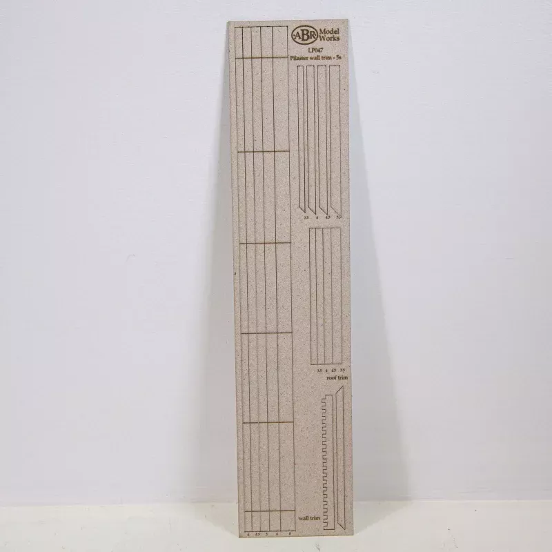 LP047 - HO Scale - Pilaster wall trim, 5 storey