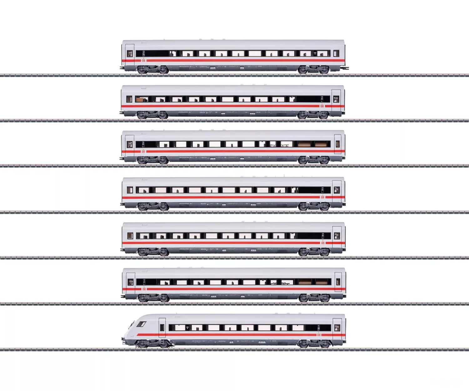 Marklin 42930 HO DB AG ICE Express Train Passenger Car Set MFX Digital