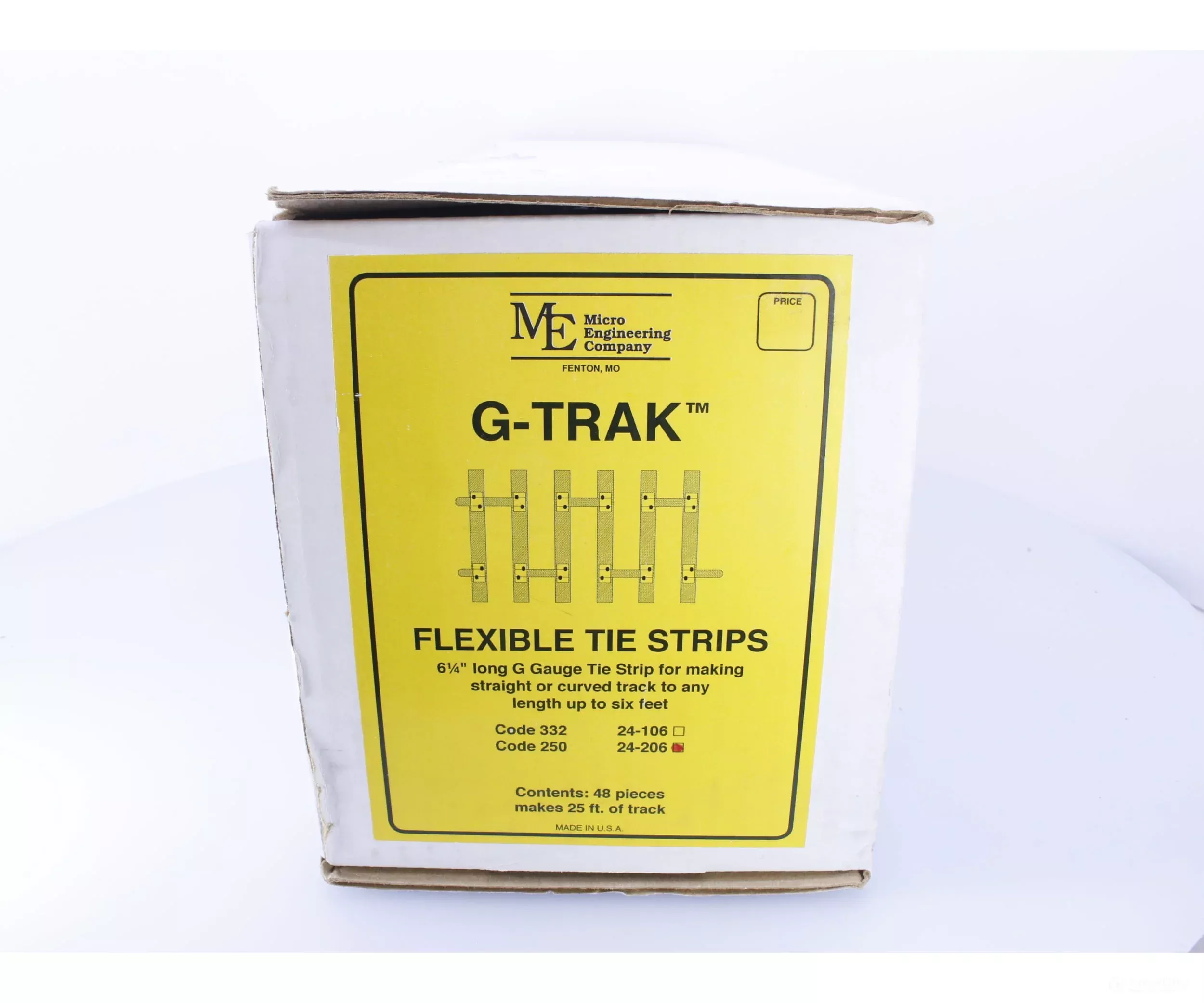 Micro Engineering 24-206 G Code 250 G-Trak Flexible Tie Strips 48 pcs (2nd Hand)