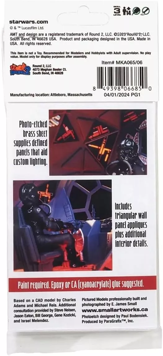 Model Kit Accessory 065 1/32 TIEFIGHTERPHOTOETCHS