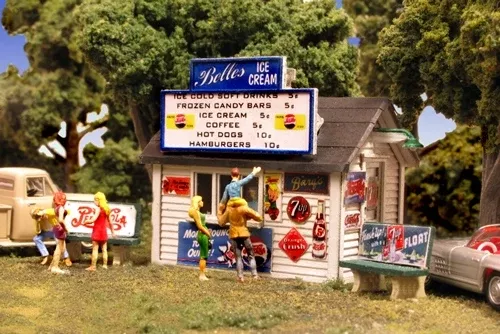 Monroe Models N 9209 Belle's Ice Cream Stand Kit