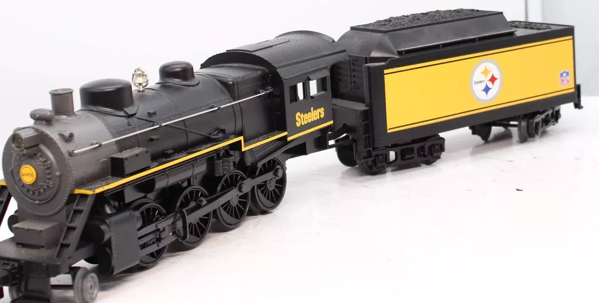 MTH Railking 30-4127-1 Pittsburgh Steelers 2-8-0 Steam R-T-R Trainwith Proto-Sound 2.0 Engine and Tender O SCALE Used Excellent No Box