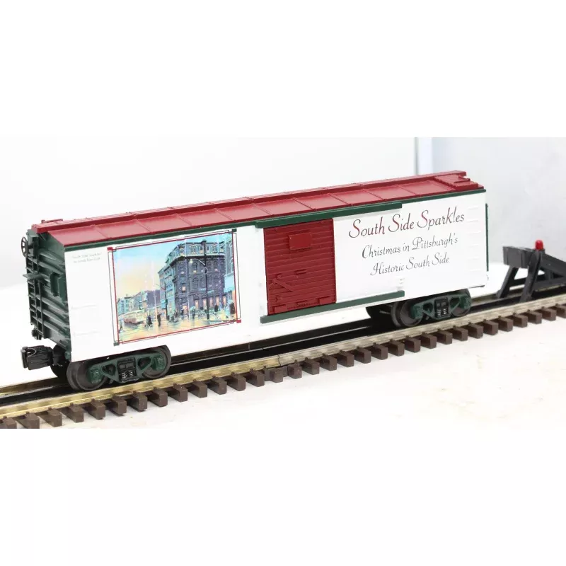 MTH Railking 30-74226 Pittsburgh Christmas Box Car O SCALE Like New