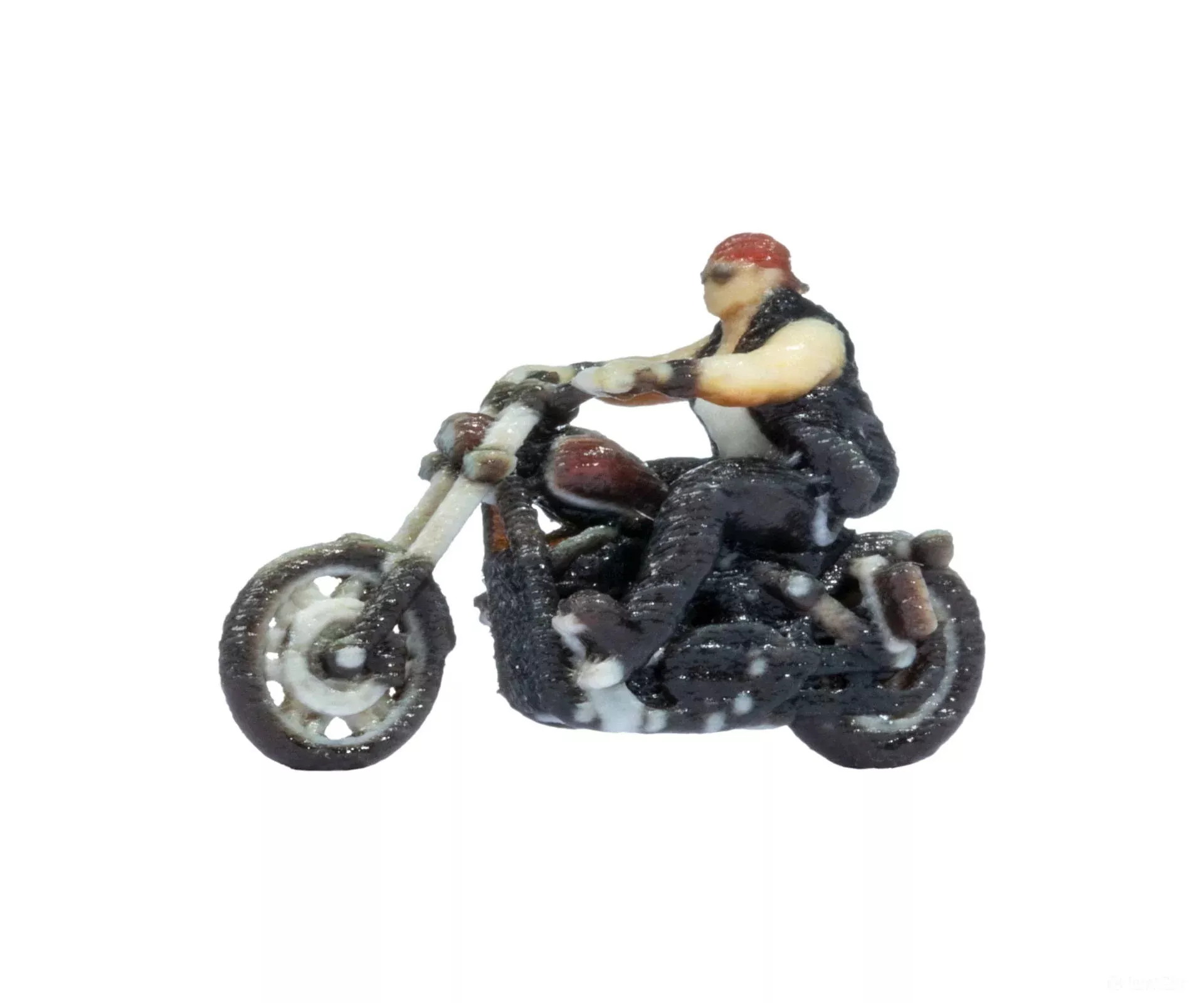 Noch 10903 HO Chopper ridden by a Biker