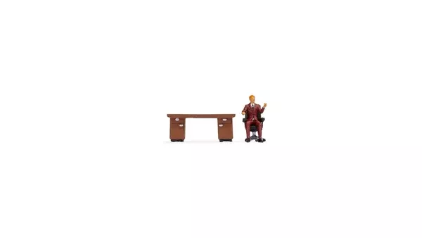 Noch 16518 - Tiny Scenes - In the Office (HO Scale)