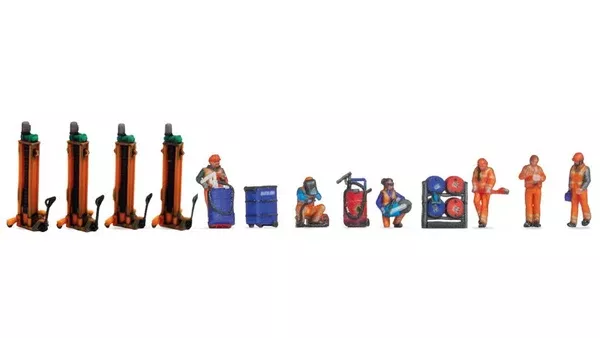 Noch 35900 - Unpainted Figures 72pc (N Scale)