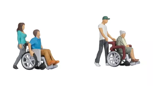 Noch 36552 - Figure Set - Wheelchair Drivers (N Scale)