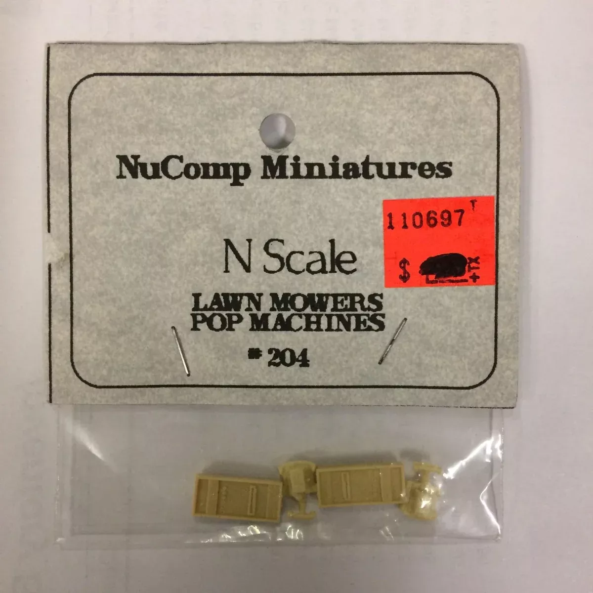 NuComp Miniatures 204 N Lawn Mowers and Pop Machines