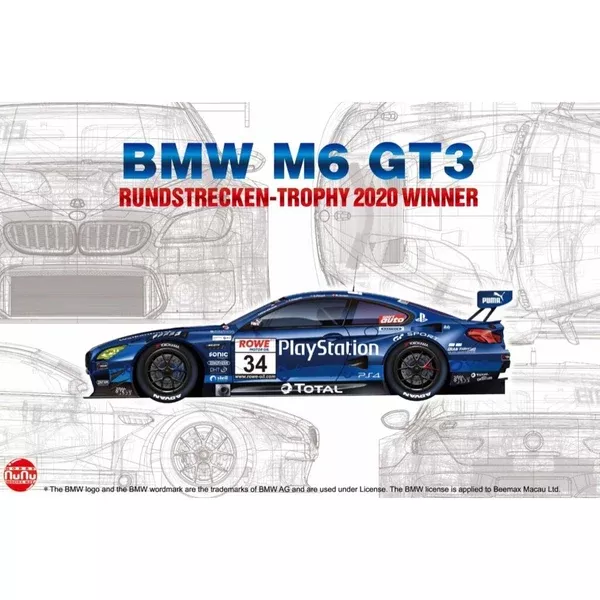 NuNu 24027 1/24 BMW M6 GT3 Nurbugring 2016 24h Playstation