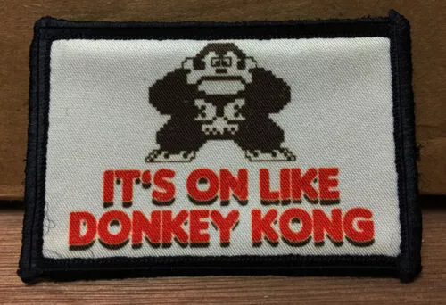 On Like Donkey Kong Patch with Loop and Hook Backing