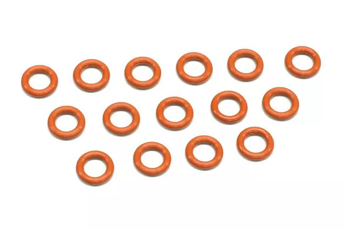 ORG06BSilicone O-Ring(P6/Orange)15Pcs (Kyosho)