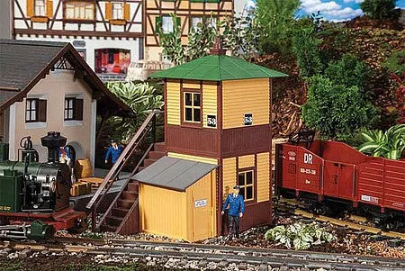 Pola 330852 G Scale North American Style Signal Interlocking Tower — Kit – 10-1/4 x 7-7/8 x 11-13/16″ 26 x 20 x 30cm