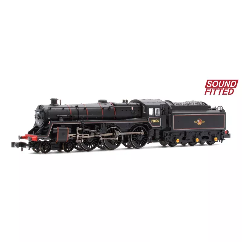 Pre-Owned 372-729ASF BR Standard 5MT with BR1 Tender 73006 BR Lined Black (Late Crest) DCC Sound