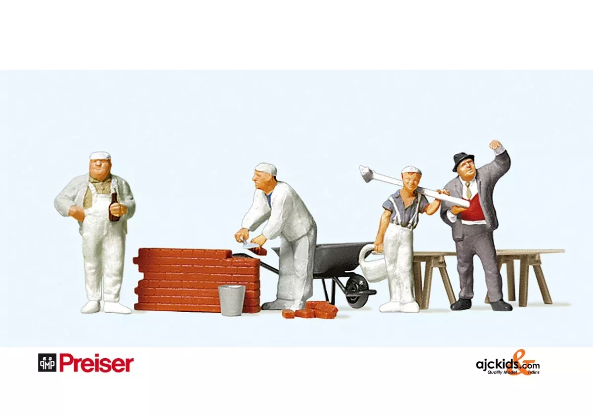 Preiser 10251 - Bricklayers/acces