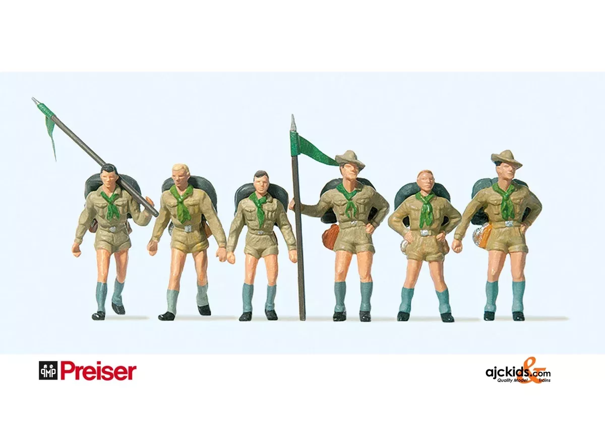 Preiser 10260 - Boy Scouts (6 pieces)