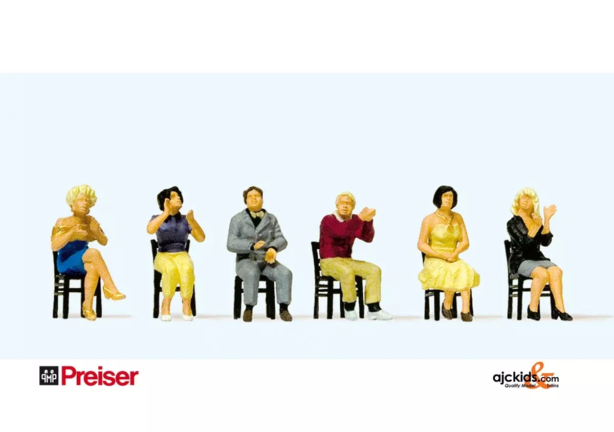Preiser 10624 - Seated Spectators Clappng