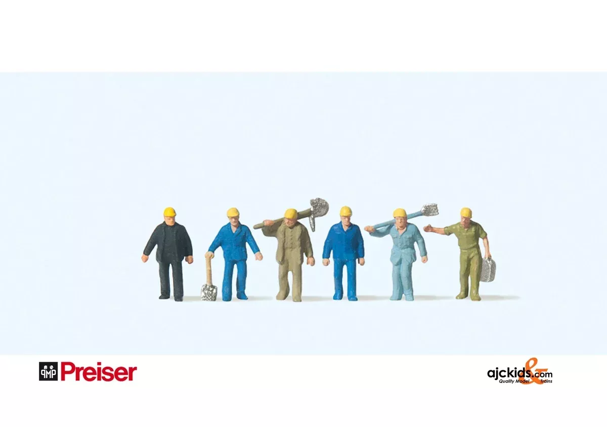 Preiser 79096 - Construction workers(6 pieces)