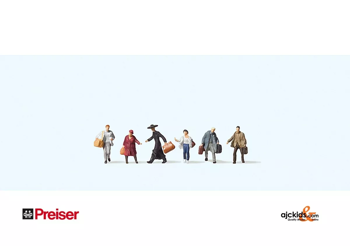 Preiser 88526 – Hurrying passengers