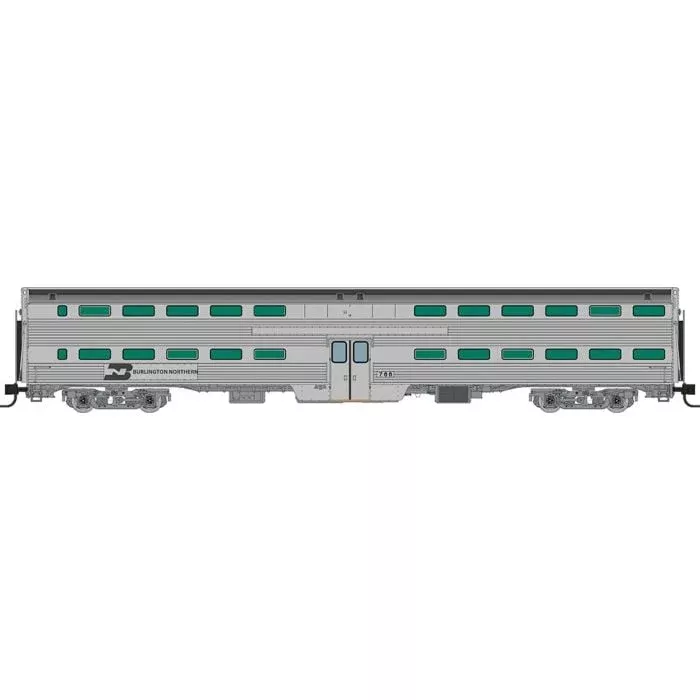 PREORDER Rapido N 545002A Gallery Commuter Coach Car, Burlington Northern