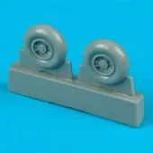 Quickboost 72044 1/72 Spitfire Mk IX 3-Spoke Mainwheel Hubs (2) (D)