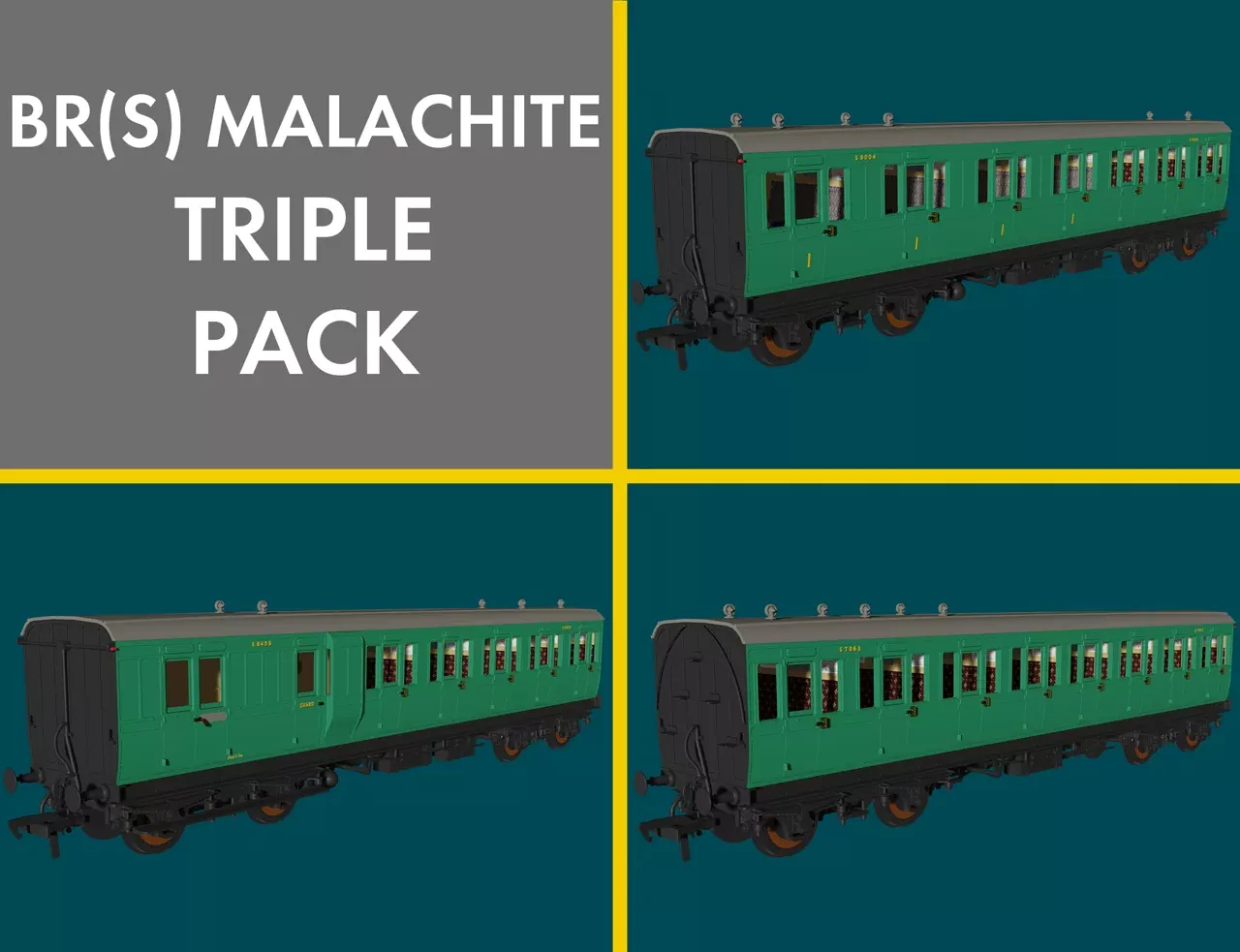 Rapido BR Malachite Evolution Non-Cor Carriage Pack