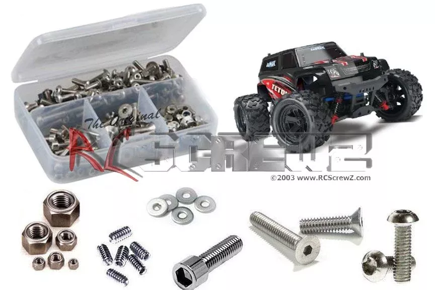 RC Screwz TRA055 Stainless Steel Screw Set for 1/18 Latrax Teton