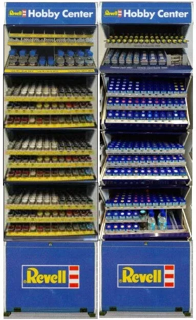 Revell G Aqua (Acrylic), Enamel Paints, Thinners/Brushes & Glue Deal with 2 Free Racks (88 colors both, thinners, brushes, glues, mixing acc)