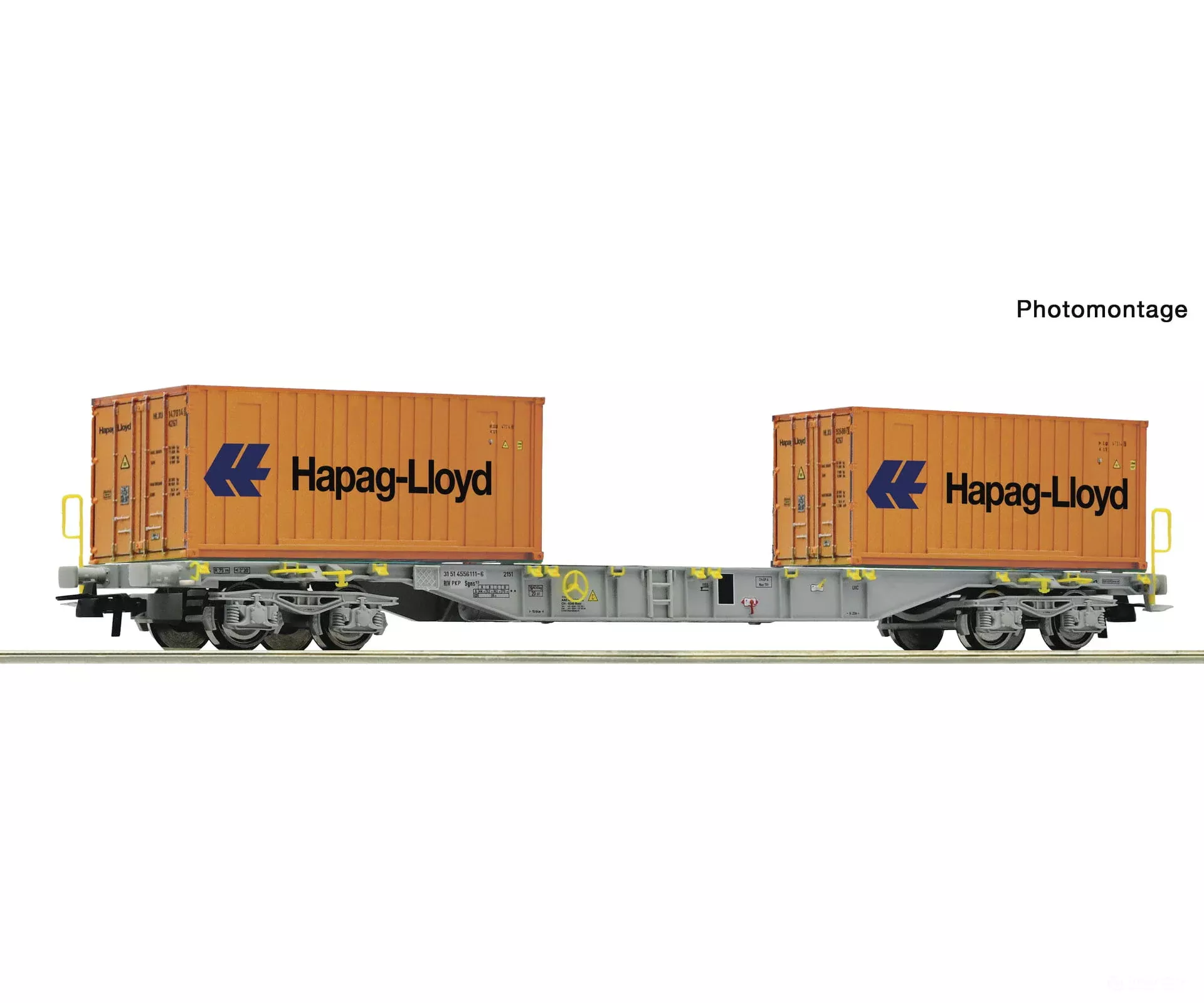 Roco 6600304 HO Container carrier wagon, PKP