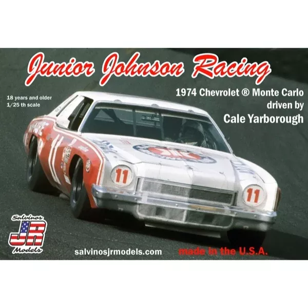 Salvinos J R JJMC1974B 1/25 Junior Johnson Racing No.11 Chevy 1974 Monte Carlo