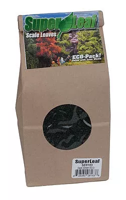 Scenic Express 6163 All Scale SuperLeaf Scale Model Leaf Flake 24oz ECO-Pak — Dark Green