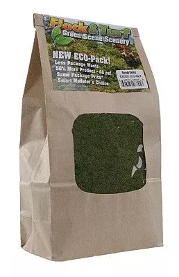 Scenic Express 882E All Scale Flock & Turf Ground Cover ECO Pack Bag -- Scrub Grass Blend 48oz1.4l