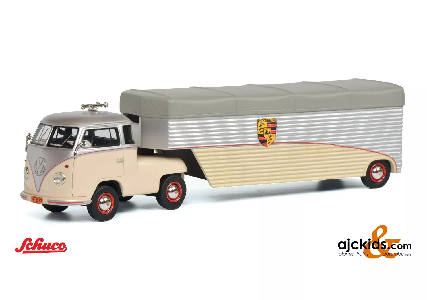 Schuco 452001400 – VW T1 C.Motors beige/silver 1:64