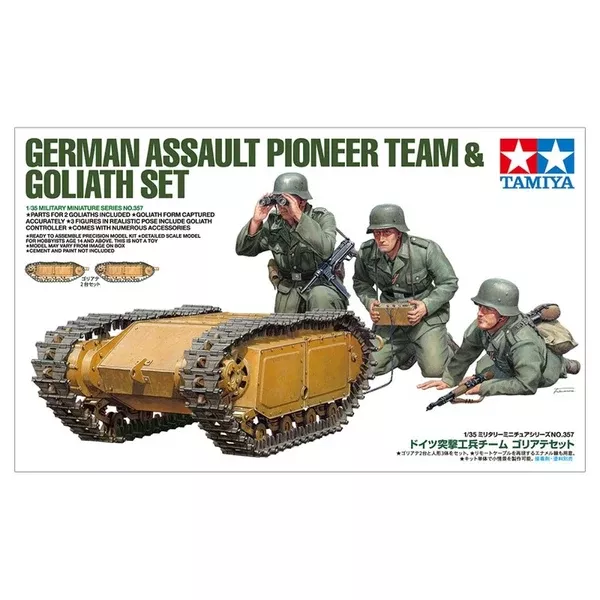Tamiya 35357 1/35 German Assault Pioneer Team and Goliath Set