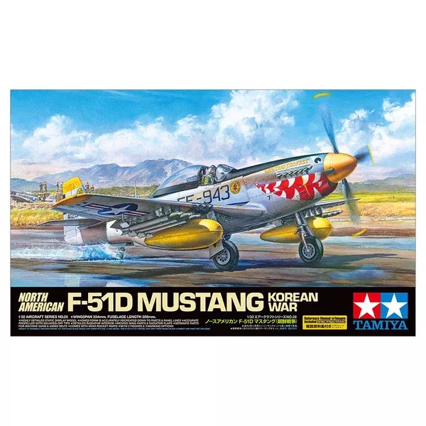 Tamiya 60328 1/32 F-51D Mustang North American Korean War