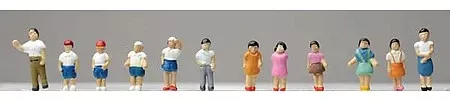 Tomytec 265672 N Scale Students & Teachers — pkg(12)