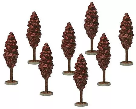 TomyTec 274599 N Scale City Street Trees — pkg(8)