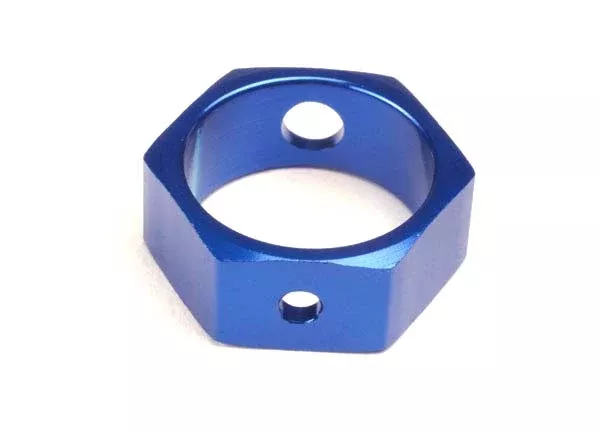 Traxxas 4966X Blue Aluminum Hex Brake Adapter for HD Shafts