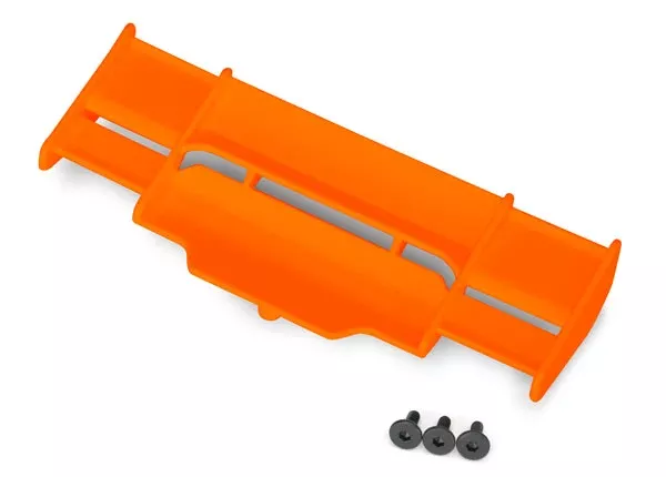Traxxas 6721T Wing for Rustler 4×4 Orange