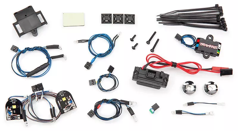 Traxxas 8090 LED Light Set for TRX-4 Chevy 69 and 72 K5 Blazer with Power Supply