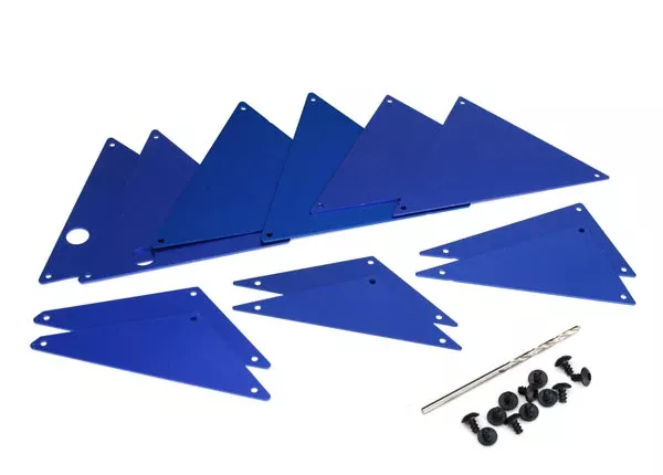Traxxas 8434X Blue Aluminum Inner Panels for Unlimited Desert Racer UDR