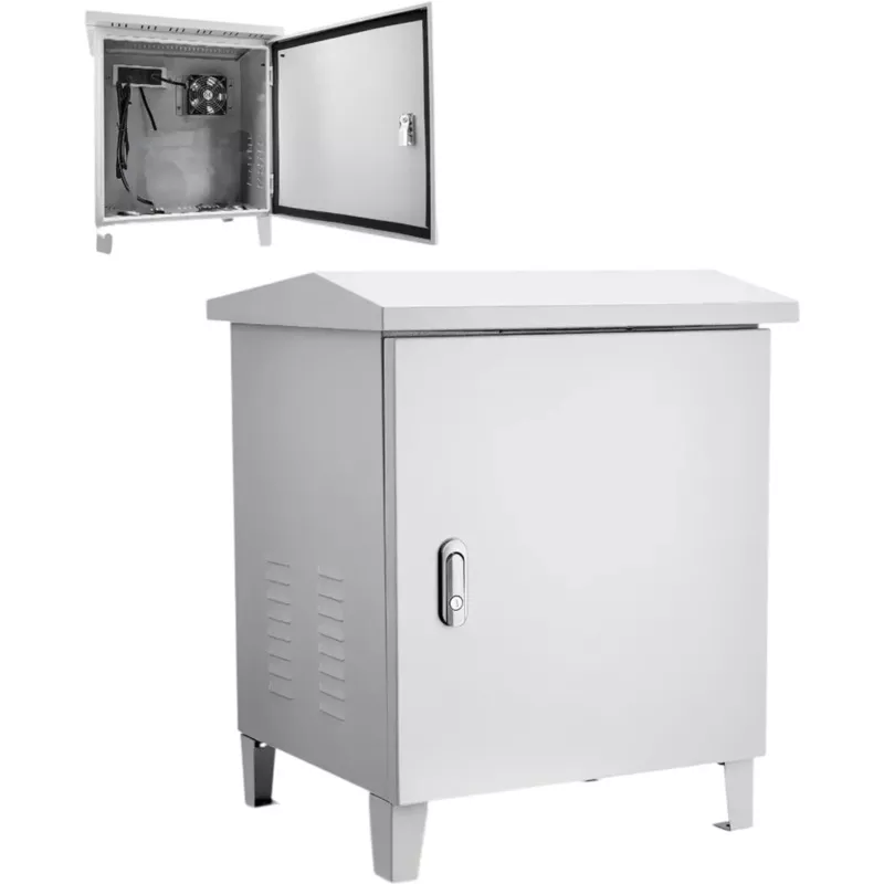 Vevor Pond Aerator Cabinet Weatherproof Outdoor Housing with Cooling Fan & AC Power Outlet New