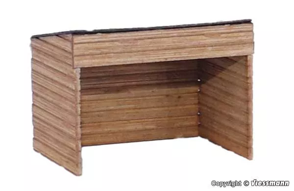 Vollmer 43745 Goat Stable w/Goats -- Polyplate Kit - 1-7/16 x 1-1/8 x 1-1/8"3.7 x 2.8 x 2.8cm HO Scale