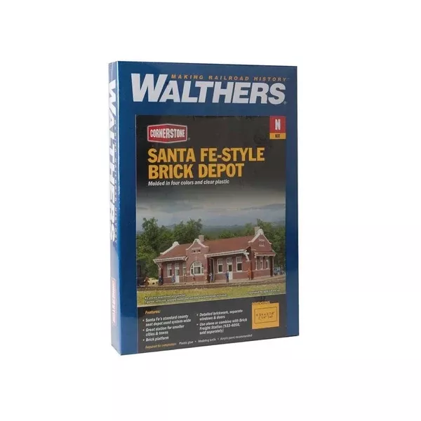 Walthers 933-3803 N Santa Fe Style Brick Depot Kit